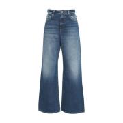 Blauwe Wide Leg Jeans 'Debby' Icon Denim , Blue , Dames