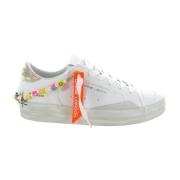 SK8 Deluxe Mid Sneakers Crime London , White , Dames