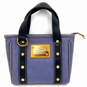 Pre-owned Canvas handbags Louis Vuitton Vintage , Blue , Dames