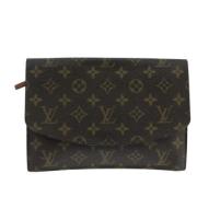 Pre-owned Canvas clutches Louis Vuitton Vintage , Brown , Dames