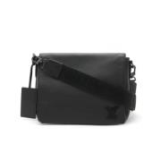 Pre-owned Leather shoulder-bags Louis Vuitton Vintage , Black , Heren