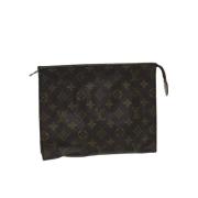 Pre-owned Canvas pouches Louis Vuitton Vintage , Brown , Dames