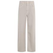 Curve Denim Jeans Agolde , Beige , Dames