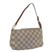 Pre-owned Canvas pouches Louis Vuitton Vintage , White , Dames