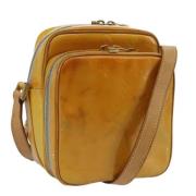 Pre-owned Leather shoulder-bags Louis Vuitton Vintage , Yellow , Dames