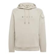 Lichtgewicht Scuba Katoenen Blend Hoodie Boggi Milano , Beige , Heren