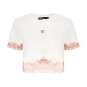 Casual Katoenen T-Shirt Dolce & Gabbana , White , Dames