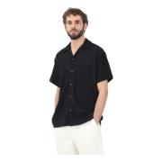 Zwarte shirts voor thuis Selected Homme , Black , Heren