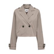 Orchid Short Life Trench Coat Only , Black , Dames