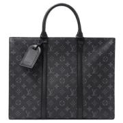 Pre-owned Canvas handbags Louis Vuitton Vintage , Black , Unisex