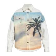 Jas met print Palm Angels , Multicolor , Dames