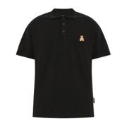 Polo met logo Palm Angels , Black , Heren