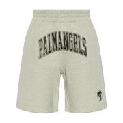 Gedrukte shorts Palm Angels , Gray , Heren