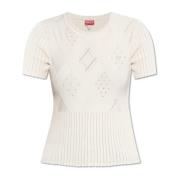 Top met ronde halslijn Kenzo , Beige , Dames