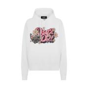 Stijlvol Sweatshirt voor Dagelijks Gebruik Dsquared2 , White , Dames