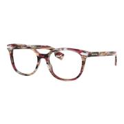 Striped Check Eyewear Frames Burberry , Multicolor , Unisex