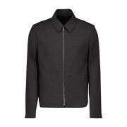 Wollen Zip-Up Jas Klassieke Stijl Givenchy , Gray , Heren