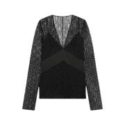 Elegante Blouse Givenchy , Black , Dames