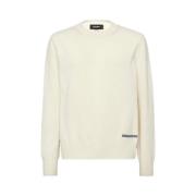 Stijlvolle Pull Hoodie voor Mannen Dsquared2 , White , Heren