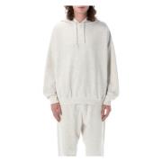 Grijze Heather Gebreide French Terry Hoodie Y-3 , Gray , Heren