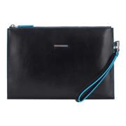 Zwarte Clutch Tas Piquadro , Black , Dames