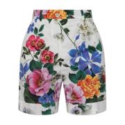 Shorts met bloemenmotief Dolce & Gabbana , Multicolor , Dames