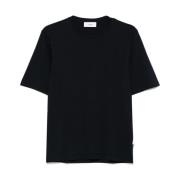 Midnight Blue Crew Neck T-shirt Lardini , Blue , Heren