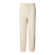 Tone-on-tone logo jogger sweatpants Emporio Armani , Beige , Heren