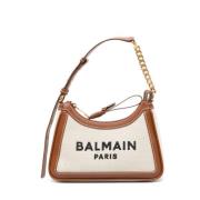 Beige Tassen voor Stijlvolle Look Balmain , Beige , Dames