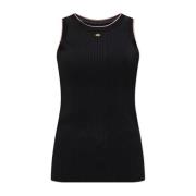 Top met open rug Amiri , Black , Dames