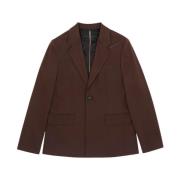 Bruine single-breasted casual jas MM6 Maison Margiela , Brown , Dames