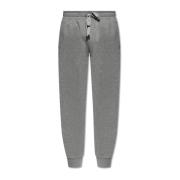 Sweatpants met logo applicatie Dolce & Gabbana , Gray , Heren