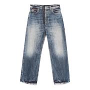 Blauwe Acid Casual Jeans Martine Rose , Blue , Heren