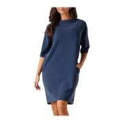 Blauwe Mini Jurk 66-06-jurre Moscow , Blue , Dames