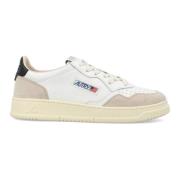 Witte Zwarte Sneakers Medalist Low Stijl Autry , White , Heren