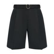 Shorts met riem Jil Sander , Black , Heren