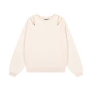 Cut Out Sweater Alix The Label , Beige , Dames