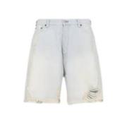 Lichtblauw/Wit Shorts Acne Studios , Blue , Heren