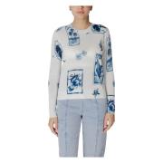 Breigoed Collectie met Viscose en Linnen Desigual , Blue , Dames