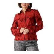 Rode Blouse Payton Damesblouse Ydence , Red , Dames