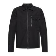 Jas met logo Stone Island , Black , Heren