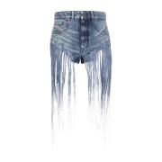 Casual Denim Shorts voor Mannen Diesel , Blue , Dames