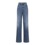 Wijde Pijp Jeans Brunello Cucinelli , Blue , Dames