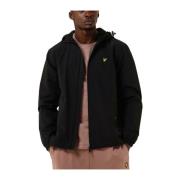 Hooded Jacket met rits in zwart Lyle & Scott , Black , Heren