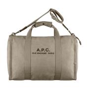 Militaire Stijl Weekendtas A.p.c. , Gray , Unisex