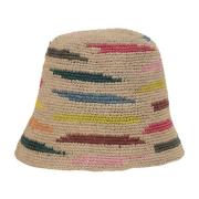 Raffia Bucket HAT Ibeliv , Multicolor , Dames