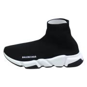 Zwart/Wit Speed Trainer Sneakers Balenciaga , Black , Heren