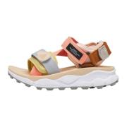 Suede and technical fabric sandals Nazca 2 Woman Flower Mountain , Mul...