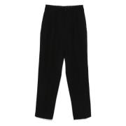 Luxe wollen broek met artistieke details Yohji Yamamoto , Black , Here...