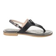 Platte sandalen met verfijnd ontwerp Liu Jo , Black , Dames